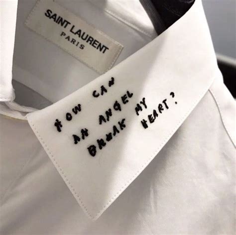 how can an angel break my heart ysl shirt|How can an angel break my heart white shirts .